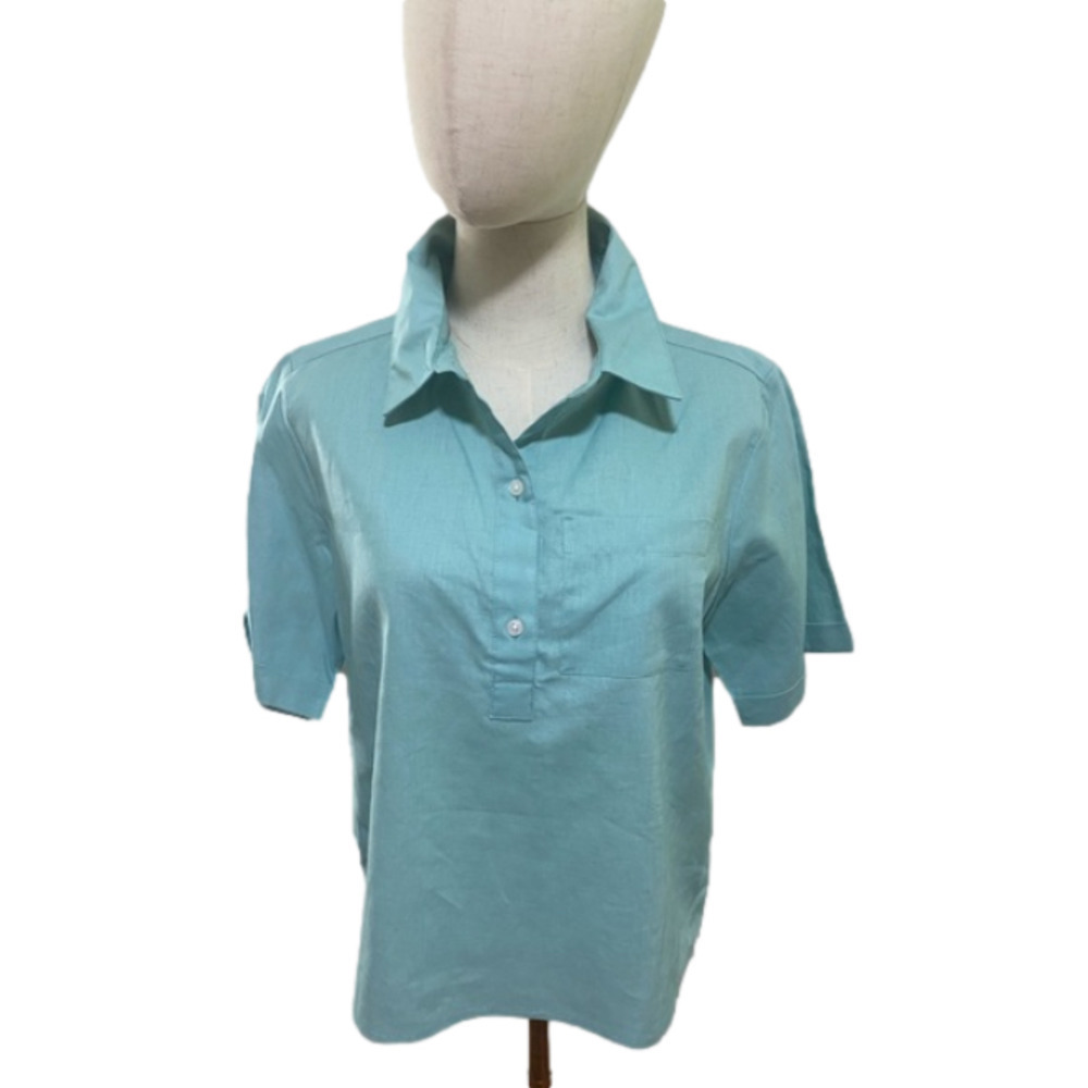 Pendleton High - Low 1/4 Button Down Collared Sho… - image 3